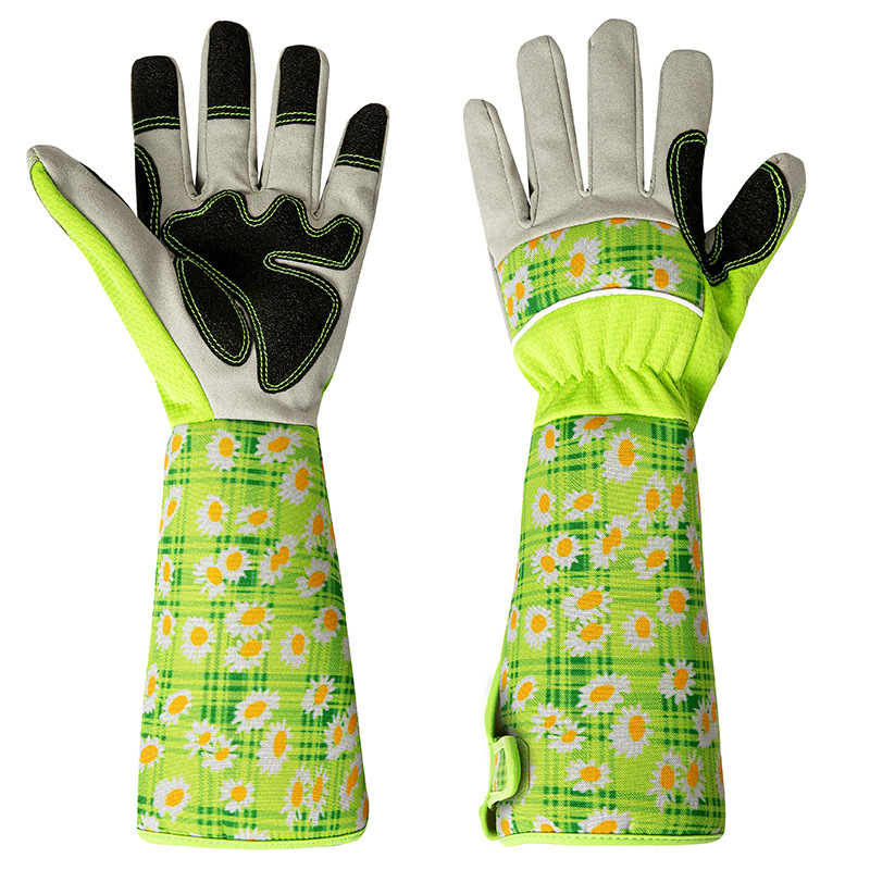 Garden Gloves Thorn Proof - 女性用ガーデニンググローブ 長袖 耐棘性 耐久性のある保護具 庭仕事や植物の手入れに