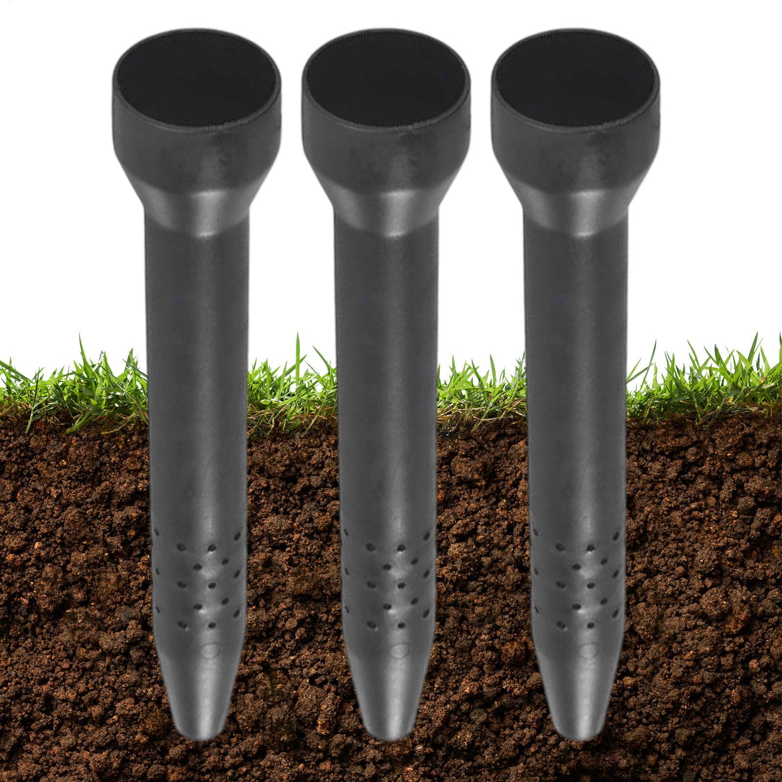 Root Watering Spike - 庭用散水スパイク3個セット 根部灌漑ステーク 屋外プランター用給水器 ドリップシステム 鉢植え植物 花壇