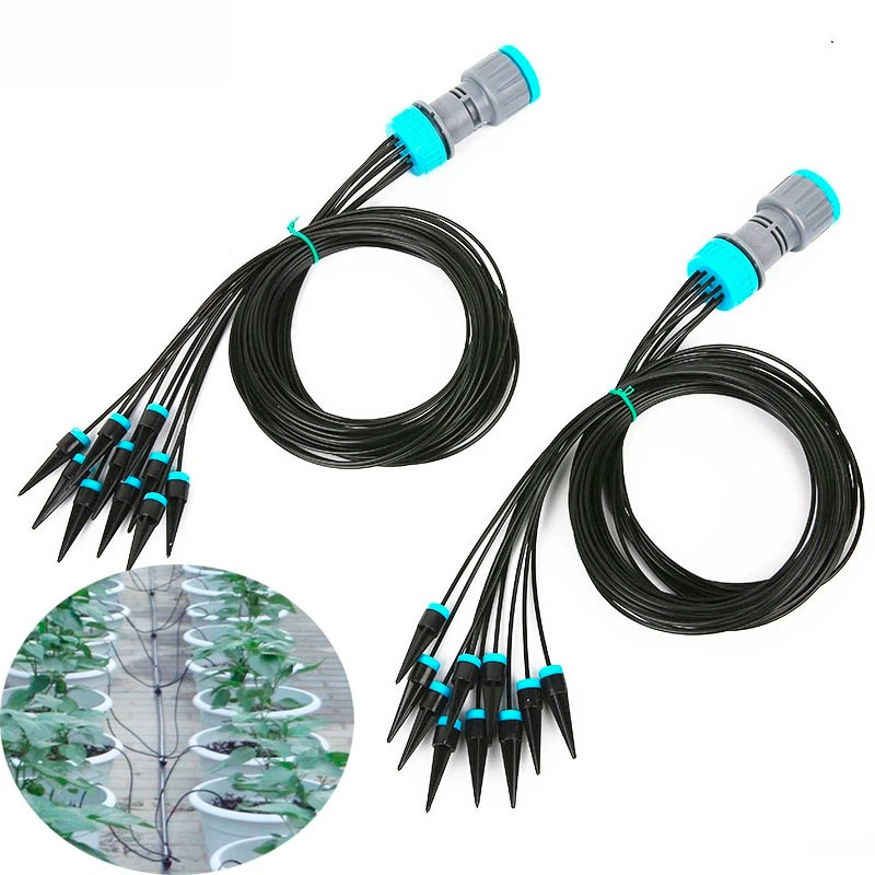 Root Watering Spike - 10個入り点滴灌漑キット 植物散水システム 調整可能なマイクロ灌漑節水システム 庭、温室、鉢植え用