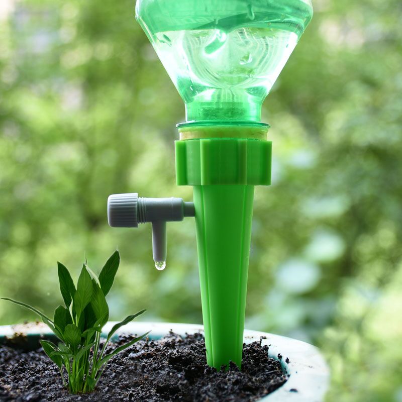 Root Watering Spike - 点滴灌漑自動植物給水器システム調整可能な点滴水スパイクテーパー植物ポット散水コークボトル 1 個