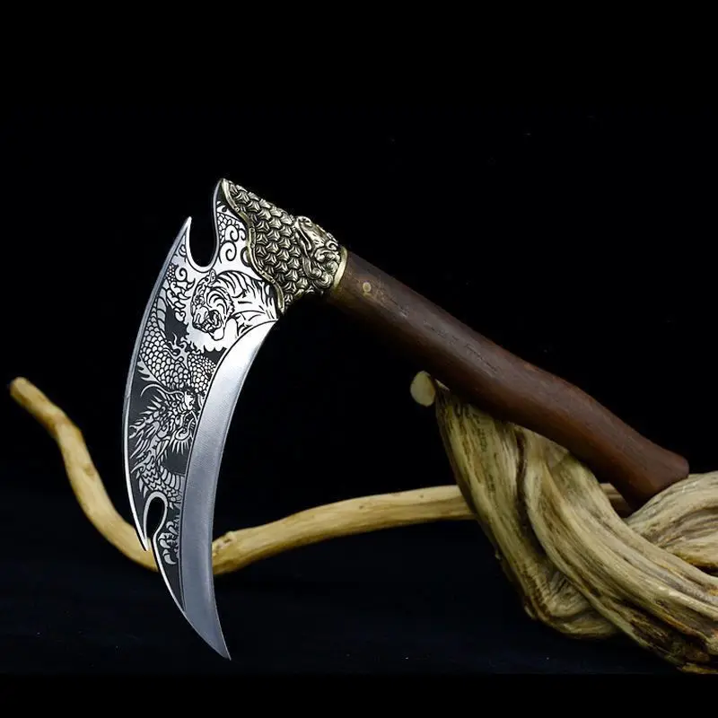 Gardening Tools High Quality - 高品質の手鍛造防錆・高硬度鎌は、アウトドア、戦術、庭の草刈りに便利な手動EDCツールです。