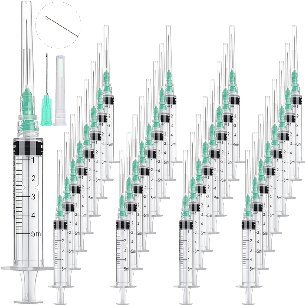 Fertilizer Dispenser - 5ml ルアーロックシリンジ、ペットや家畜に適しています、工業用、実験室での調剤、工芸品、DIY衣料品、ネイルアート、ラインストーンの貼り付け、実験室での調剤、工業用給餌、ペットの給餌、多目的、科学研究所、植物の水やり、水槽の水交換用シリンジ