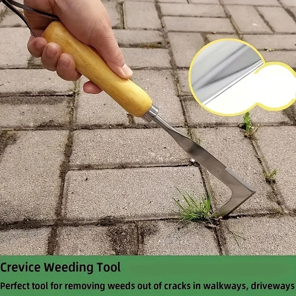 Gardening Tools Used For Weeding - ステンレス製の隙間除草ツール、L字型多目的園芸用手工具、庭、テラス、通路の雑草除去に使用されます。