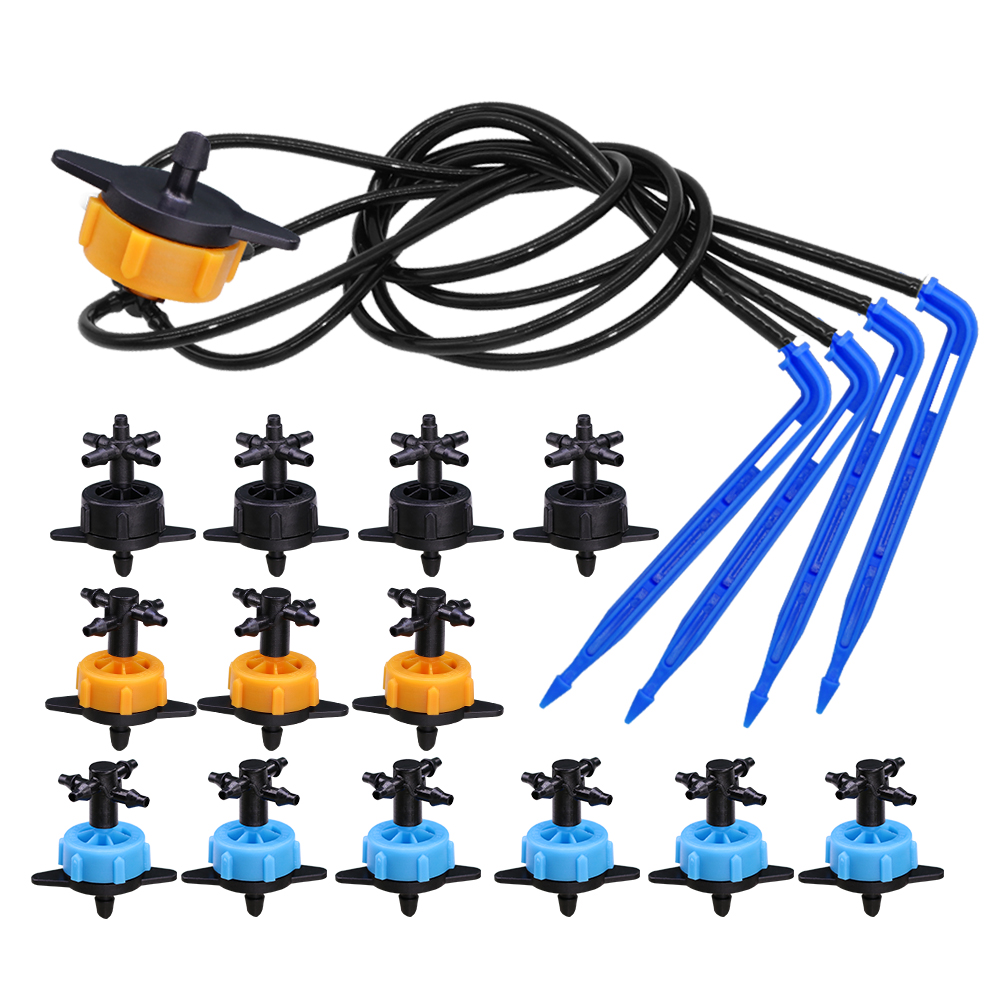 Root Watering Spike - 10 セット 2/4/8L/H ベンドアロードリップセット 4 ウェイ