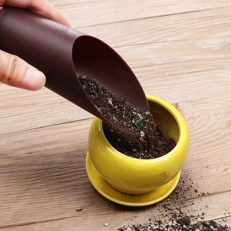 Gardening Tools Gifts - プラスチック製の庭の手入れ用の芝生の形をしたポーチ,植物が付いた園芸用の小さなガーデンツール,1ユニット