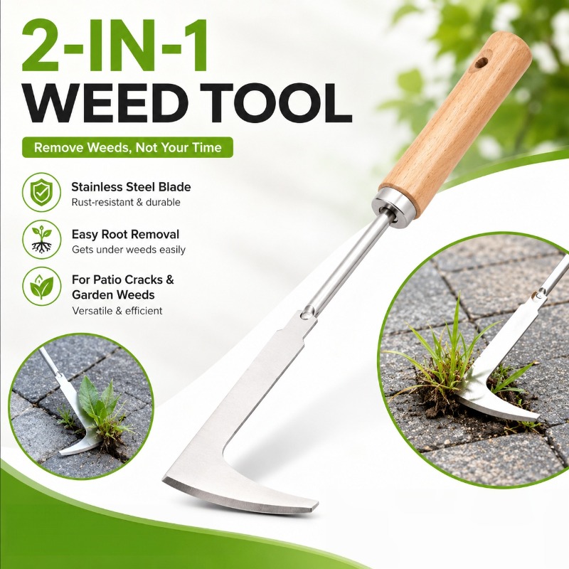 ステンレス鋼の隙間除草ツール L字型多目的ガーデンハンドツー - Gardening Tools Used For Weeding のレビューと価格