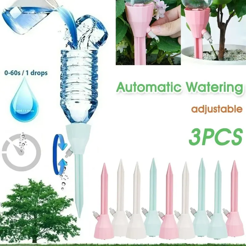 調整可能な灌漑システム、屋内および屋外の植物用の自動点滴灌漑 - Root Watering Spike のレビューと価格