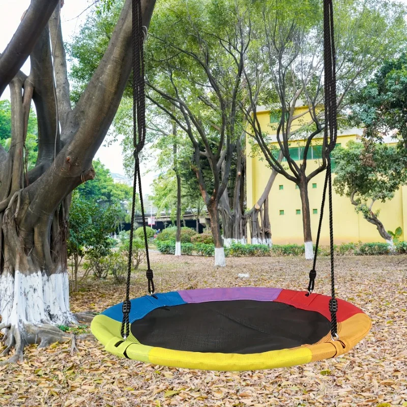 円形オックスフォードネットキャンバス子供用ハンモック吊り下げ - Gardening Tools Kids のレビューと価格