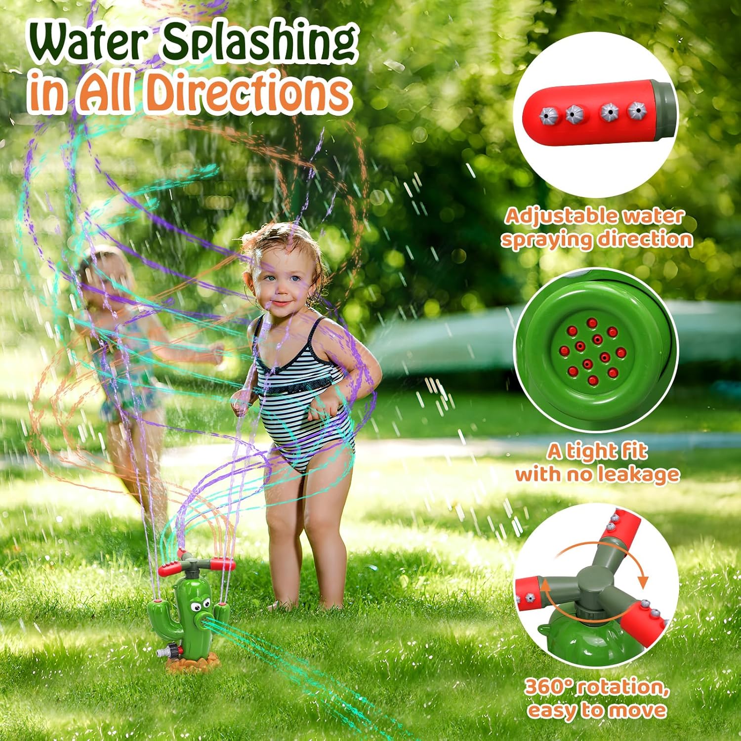 水スプレーおもちゃサボテンスプリンクラー屋外裏庭庭水おもちゃ - Gardening Tools Kids のレビューと価格