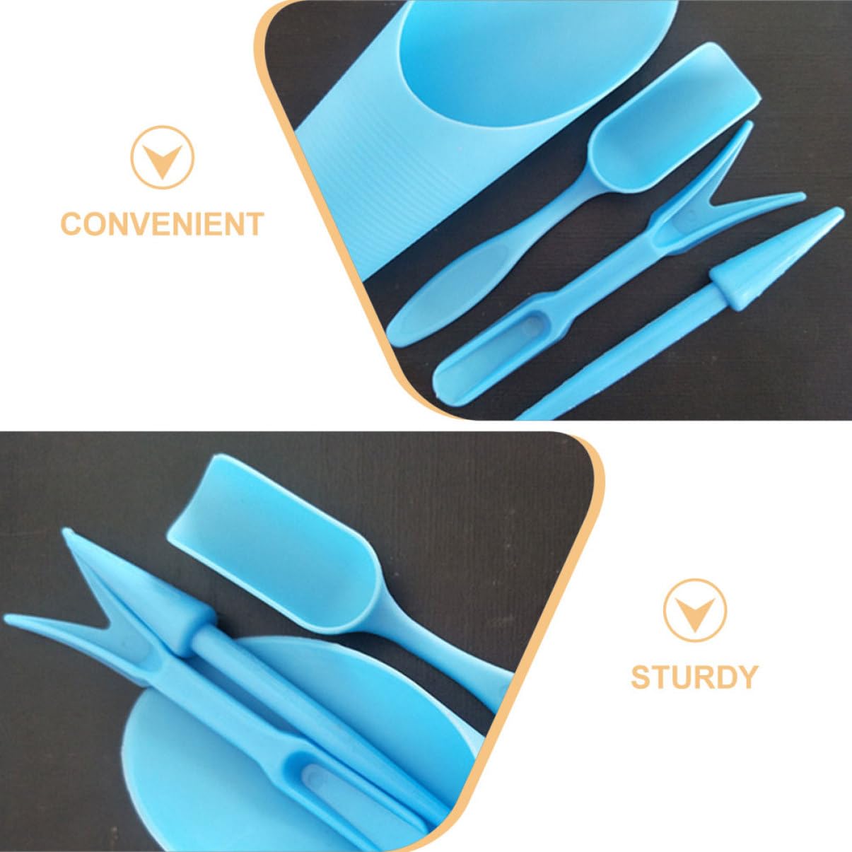 4 ピース/セット、プラスチック耐久性のあるバケツシャベル鉢 - Gardening Tools Gifts のレビューと価格
