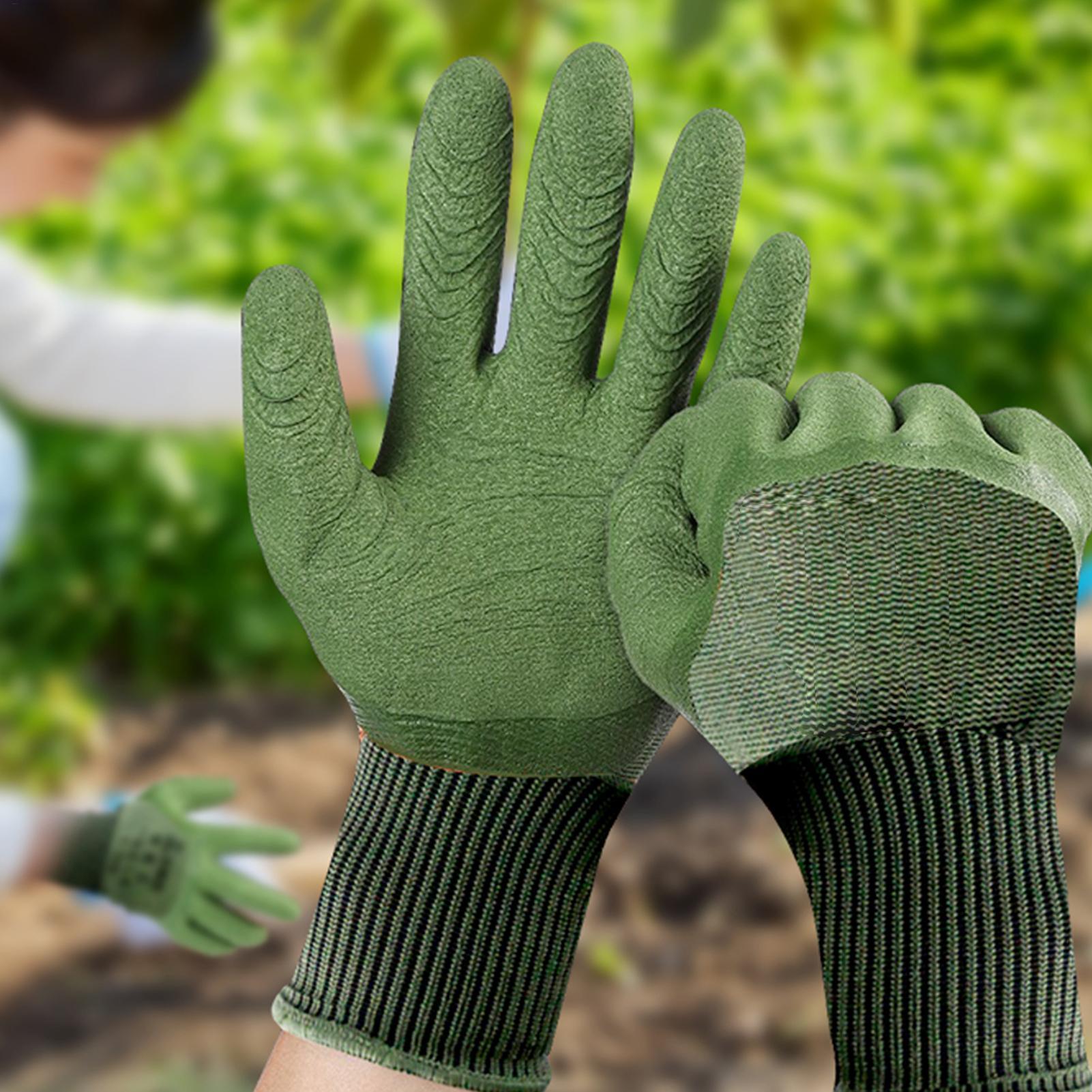 1組の園芸用手袋、棘防止、バラの剪定用、保護用手袋、サボテン - Garden Gloves Thorn Proof のレビューと価格