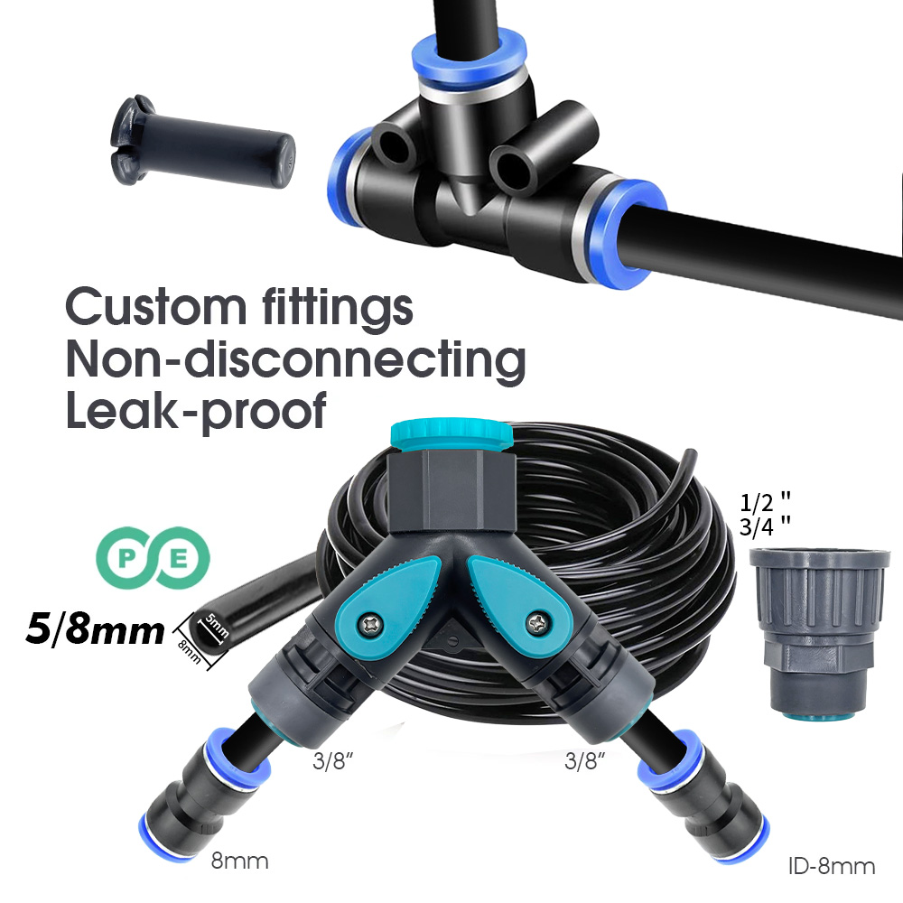 ガーデン5/8mm PEホーススプレーヤーキット、60W自動 - Root Watering Spike のレビューと価格
