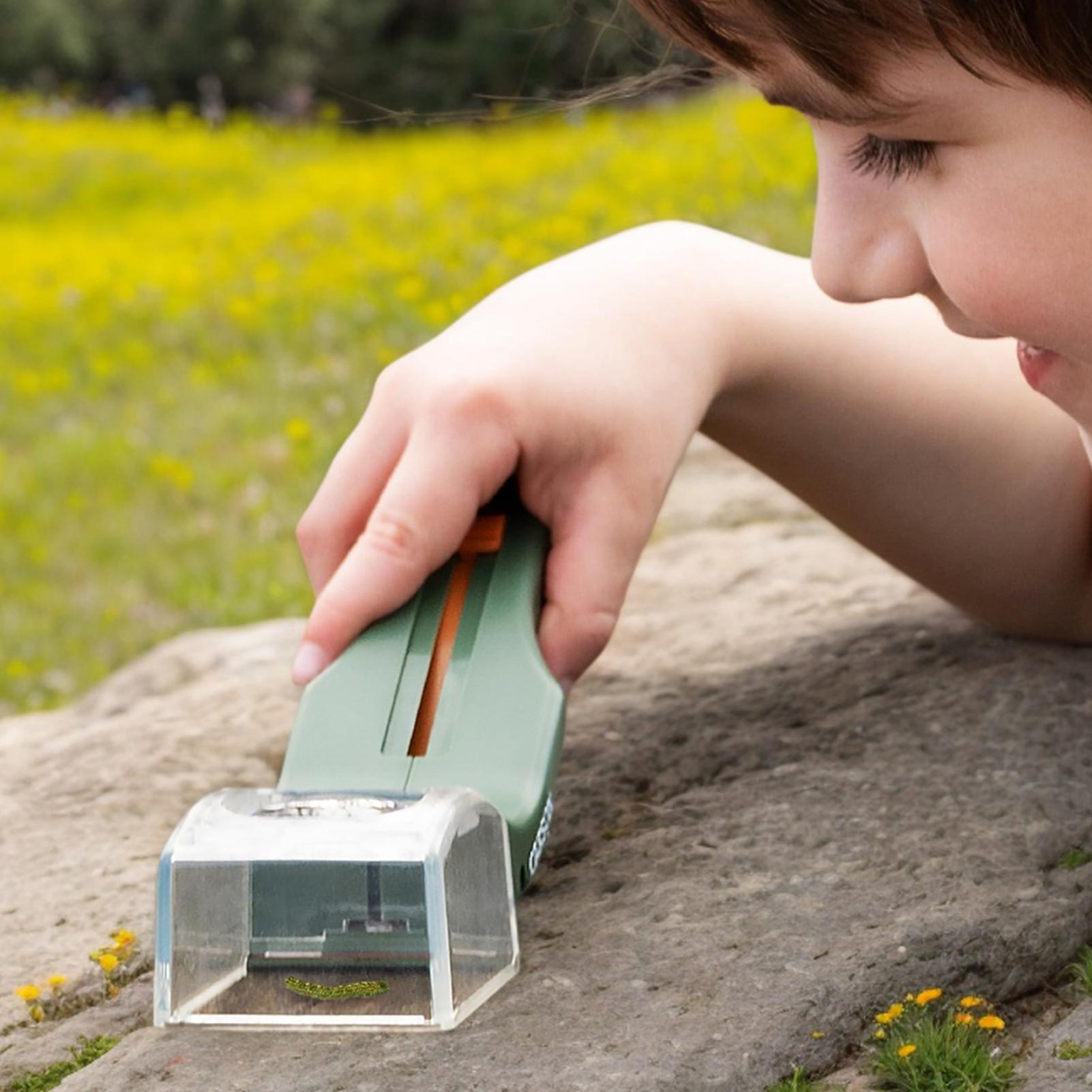 子供用虫眼鏡 5倍拡大鏡 クイックリリース教育用クリア探検ツ - Gardening Tools Kids のレビューと価格