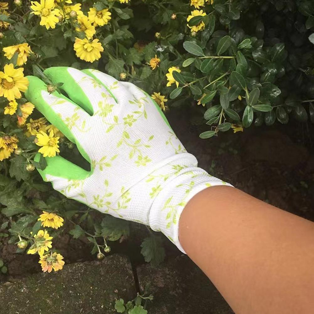 ラテックスフォームプリントガーデニンググローブ園芸用景観DI - Garden Gloves Thorn Proof のレビューと価格