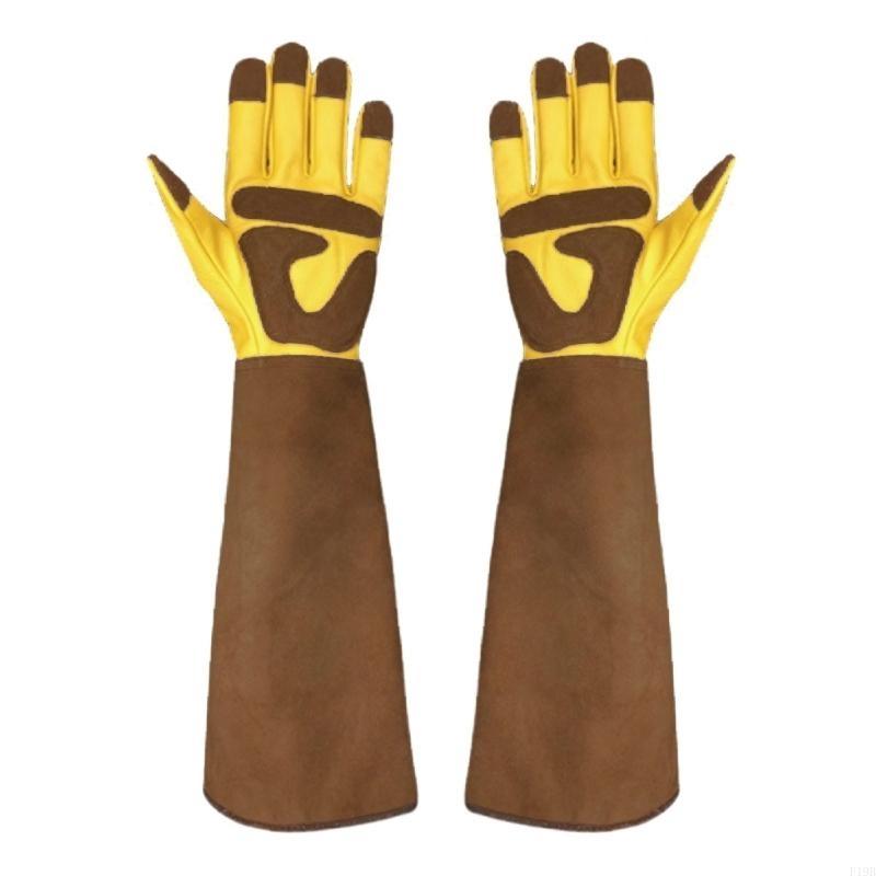 F19B レザー ローズ プルーニング グローブ 通気性と耐 - Garden Gloves Thorn Proof のレビューと価格