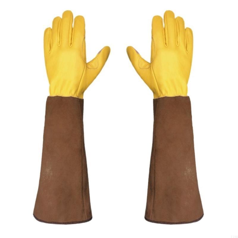 F19B レザー ローズ プルーニング グローブ 通気性と耐 - Garden Gloves Thorn Proof のレビューと価格