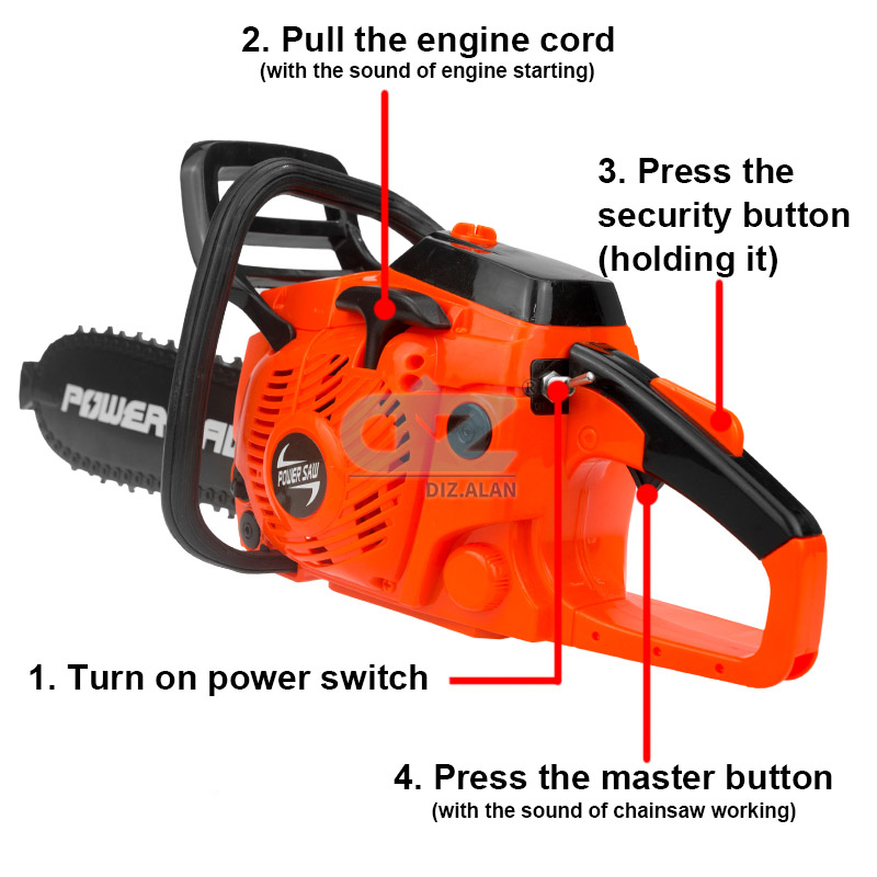 キッズツールパワーチェーンソー電気修理おもちゃリアルなサウン - Gardening Tools Kids のレビューと価格