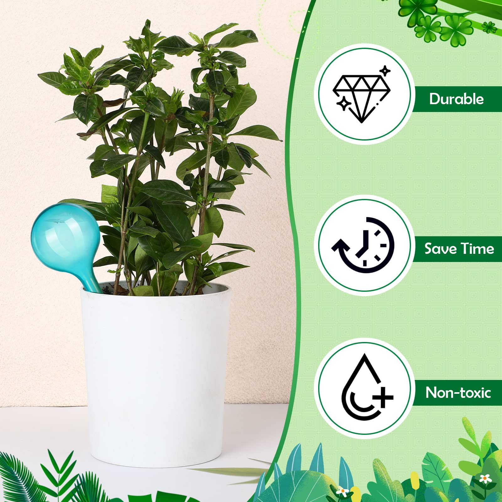 自動プラスチック植物給水器,植物の散水,球根,点滴灌漑装置, - Root Watering Spike のレビューと価格
