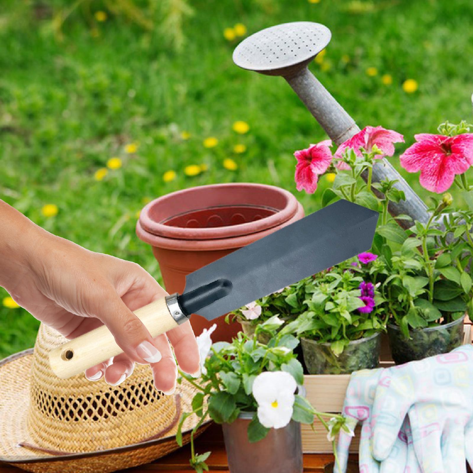 小型ガーデンスパデ掘削ツール木製ハンドル多機能ガーデニングツ - Garden Hand Trowel のレビューと価格