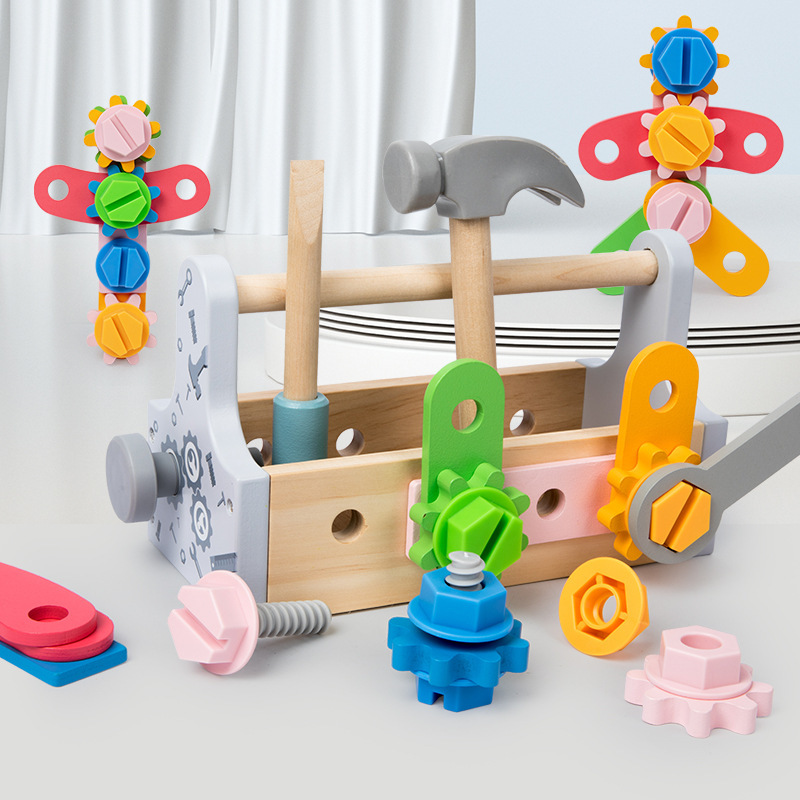 子供ツールボックス木のおもちゃごっこ遊びセットナット分解ネジ - Gardening Tools 5 Year Old のレビューと価格