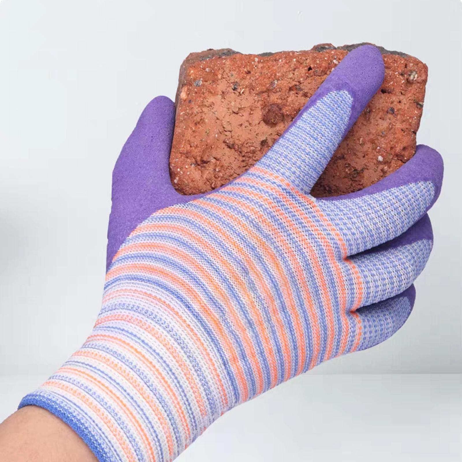 作業用手袋 6 組の棘防止ノンスリップラテックスミトン作業用 - Garden Gloves Thorn Proof のレビューと価格