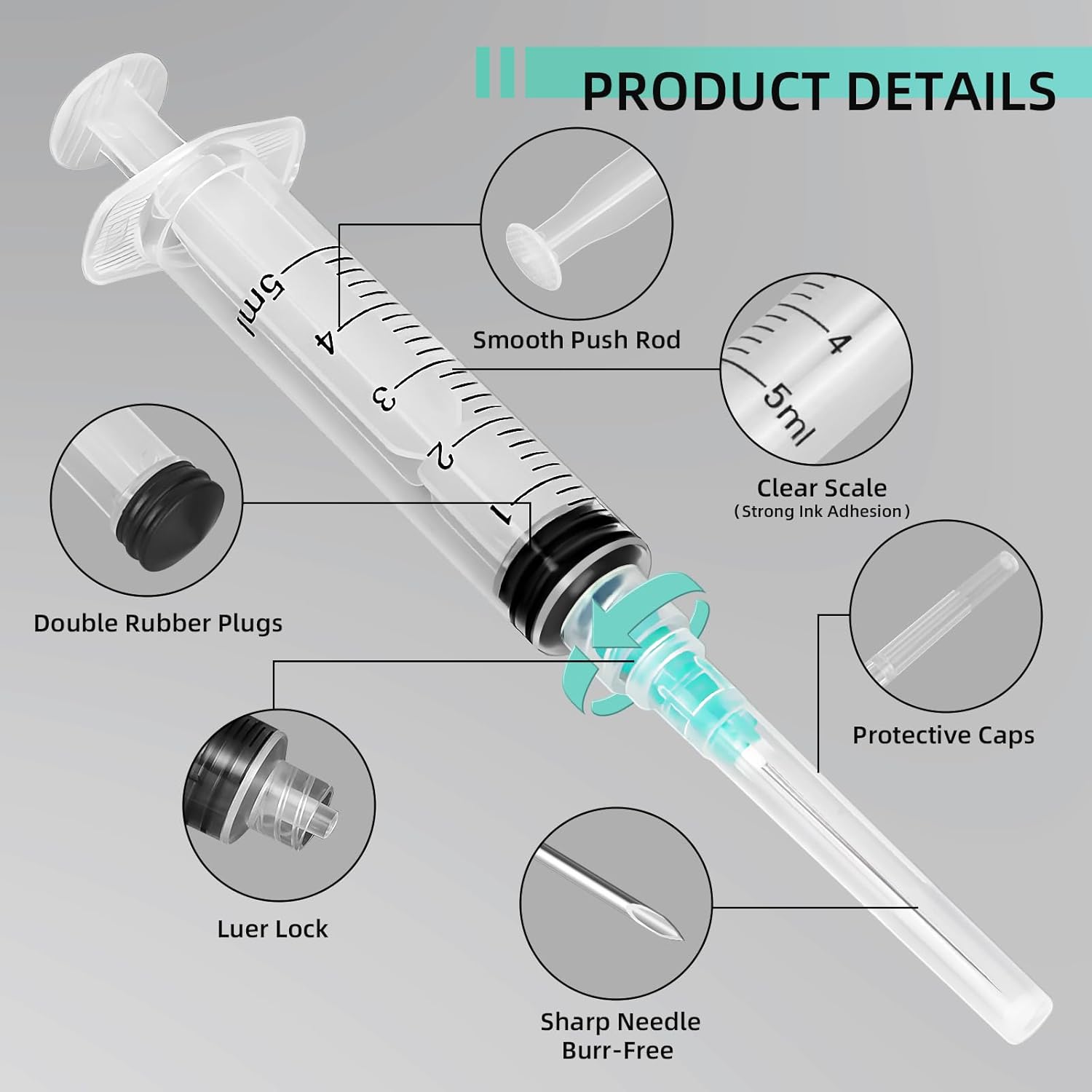5ml ルアーロックシリンジ、ペットや家畜に適しています、工 - Fertilizer Dispenser のレビューと価格