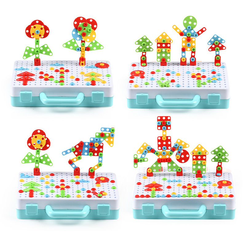 電気ドリルナット分解マッチツールおもちゃ子供教育組み立てブロ - Gardening Tools 5 Year Old のレビューと価格