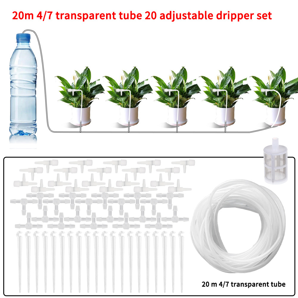 ガーデン点滴灌漑キット、調整バルブ付き、鉢植え植物用散水装置 - Root Watering Spike のレビューと価格