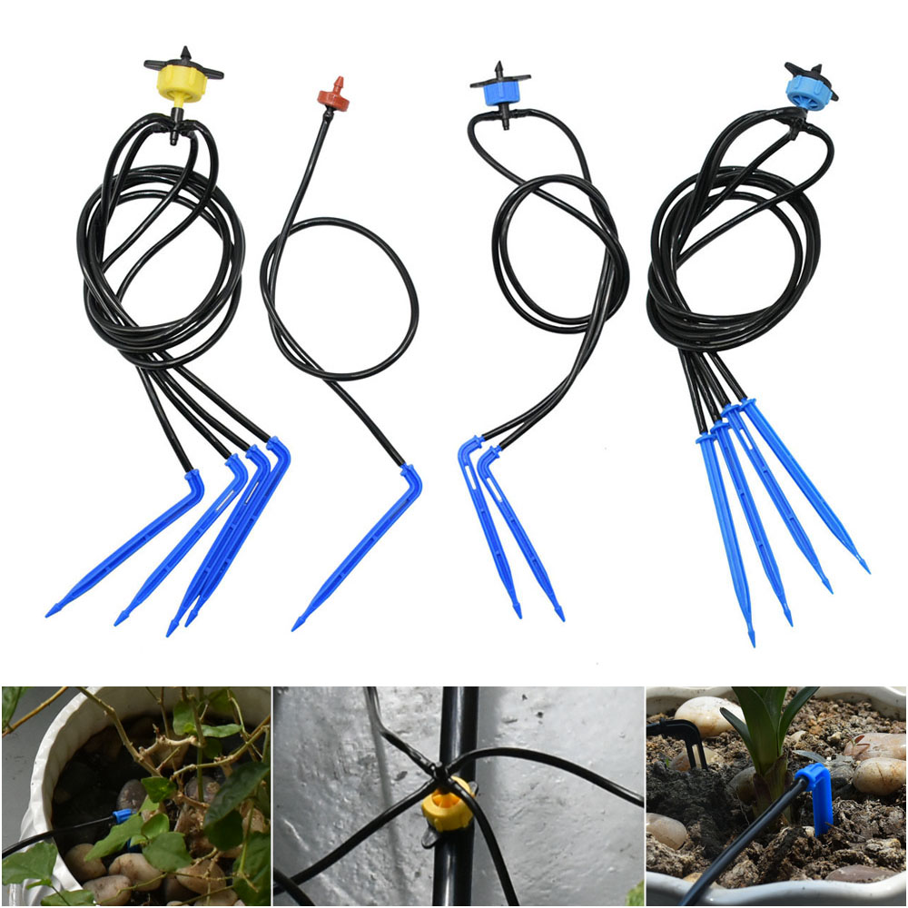 温室鉢植え湾曲矢印点滴灌漑セット 2L4L8L 圧力補償ドリ - Root Watering Spike のレビューと価格