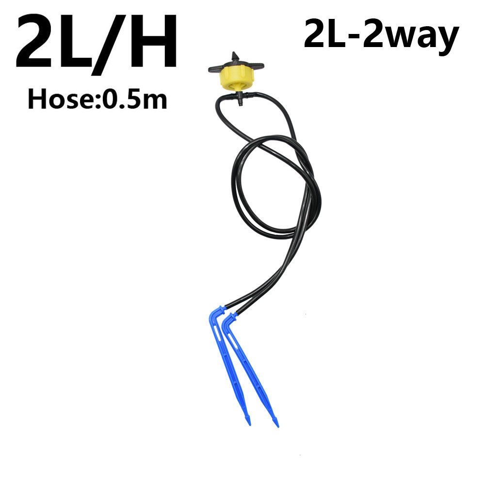 温室鉢植え湾曲矢印点滴灌漑セット 2L4L8L 圧力補償ドリ - Root Watering Spike のレビューと価格