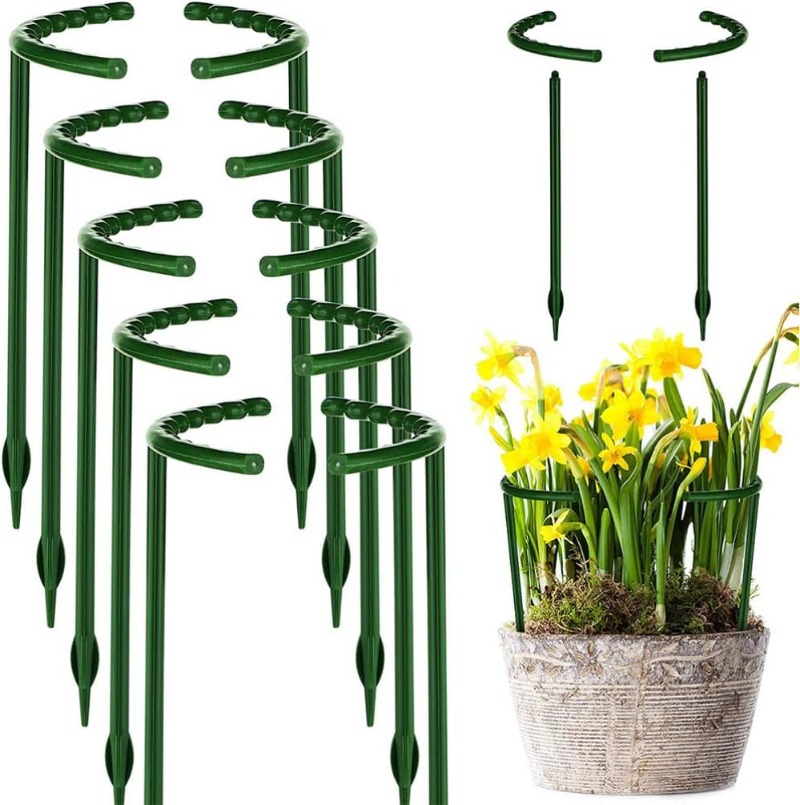 30-1 個プラスチック植物サポート半円形パイルフレーム固定 - Gardening Tools Gifts のレビューと価格