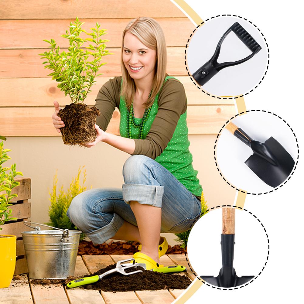 36 センチメートルガーデンシャベル木製ハンドル付きステンレ - Gardening Tools 5 Year Old のレビューと価格
