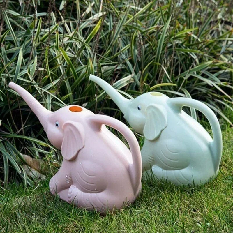 かわいいプラスチック象の形じょうろ缶植物屋外灌漑ガーデニング - Gardening Tools Kids のレビューと価格