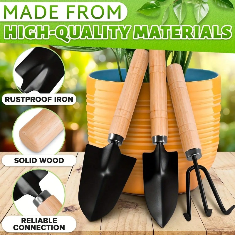 3PC/1セットミニガーデニングツールセットポータブル小型ガ - Gardening Tools Gifts のレビューと価格