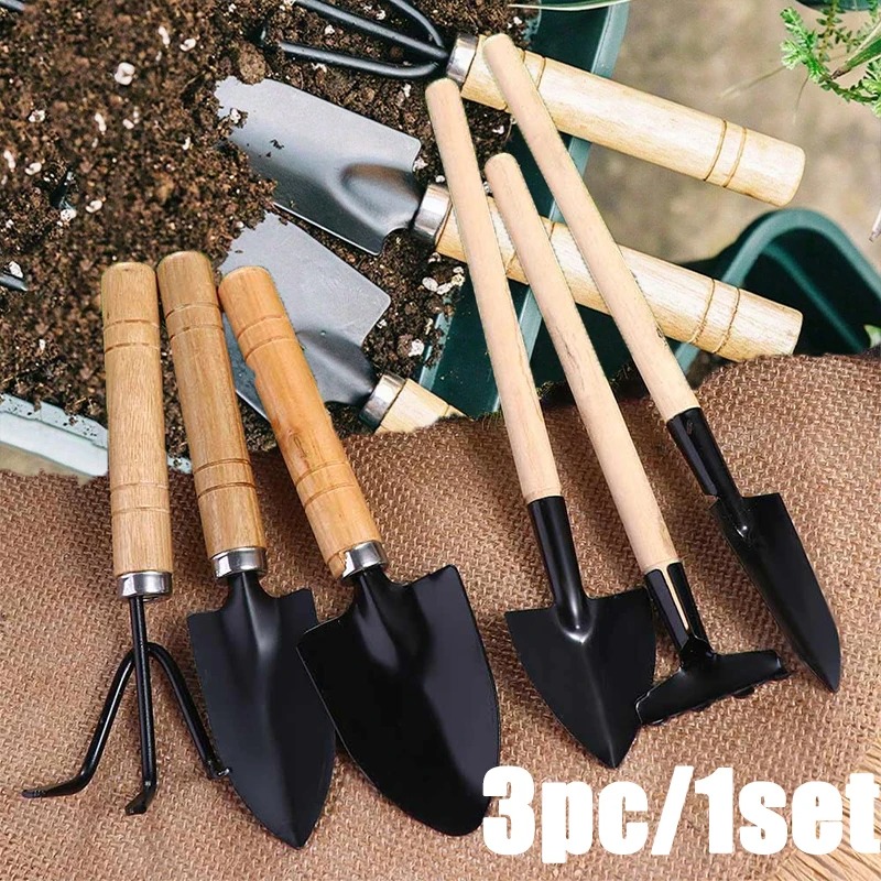 3PC/1セットミニガーデニングツールセットポータブル小型ガ - Gardening Tools Gifts のレビューと価格