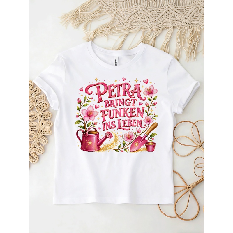 ペトラは人生に輝きをもたらす Tシャツ女性用フラワーじょうろ - Junior Gardening Tools のレビューと価格