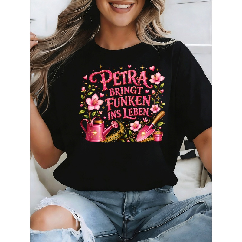 ペトラは人生に輝きをもたらす Tシャツ女性用フラワーじょうろ - Junior Gardening Tools のレビューと価格